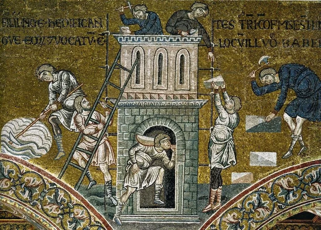 Eine Wissenschaftlerin und ein Wissenschaftler arbeiten hinter einer Glasfassade und mischen Chemikalien mit Großgeräten.