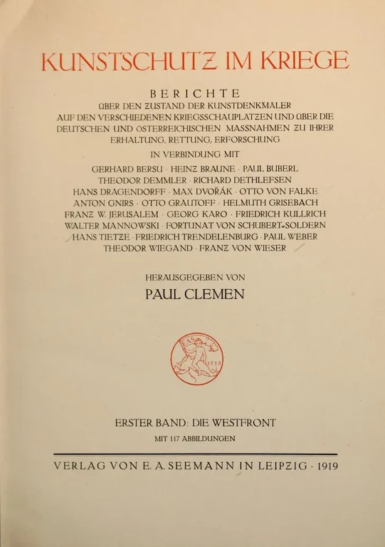 Kunstschutz im Kriege