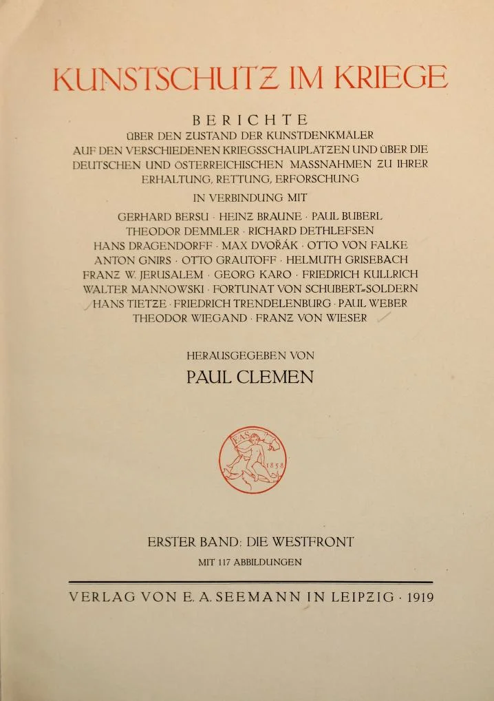 Kunstschutz im Kriege