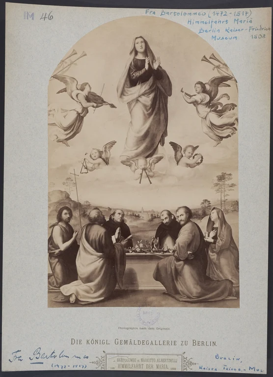 Die Himmelfahrt Mariens von Fra Bartolomeo
