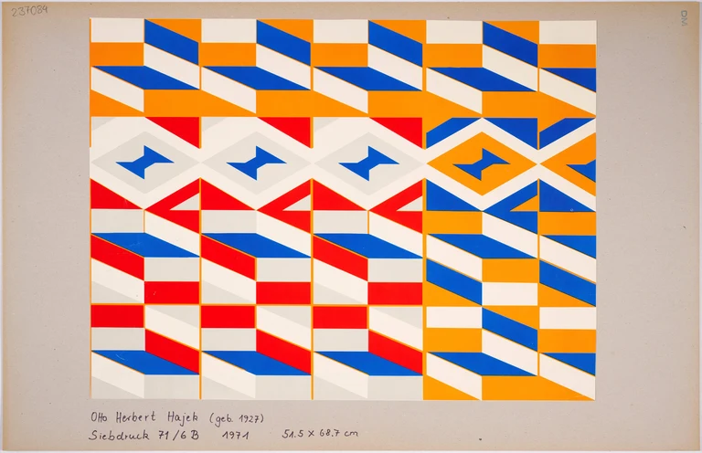 „Siebdruck 71/6B“ (1971) von Otto Herbert Hajek