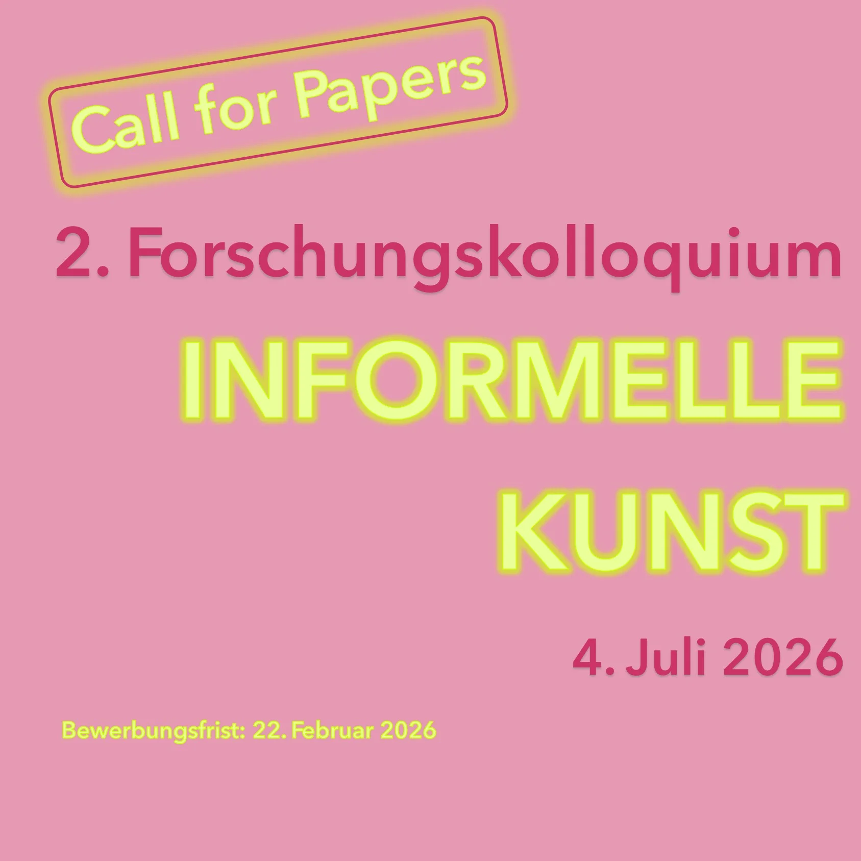 CFP 2. Forschungsskolloquium