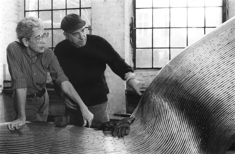 Brigitte und Martin Matschinsky-Denninghoff im Berliner Atelier 1985