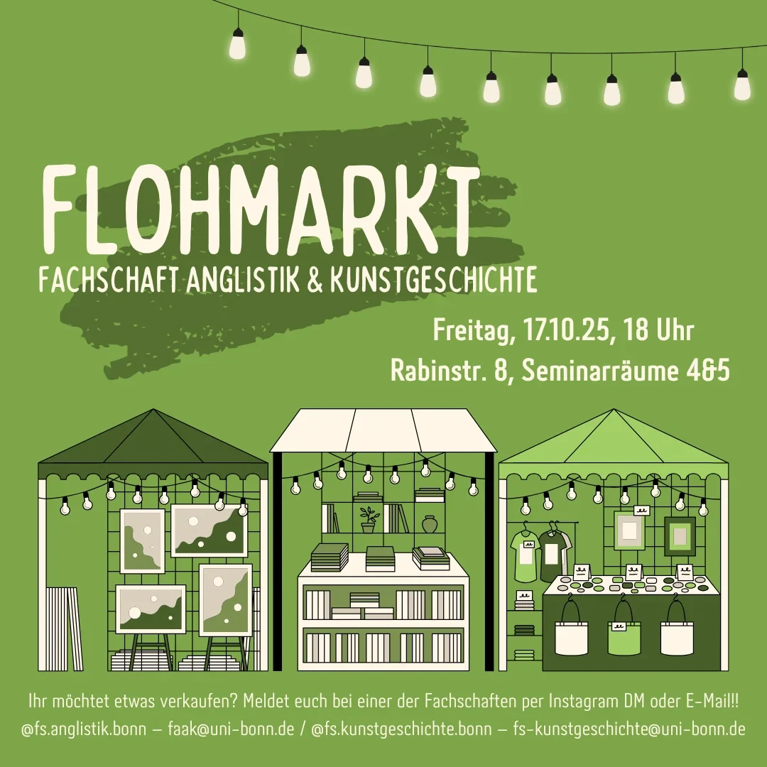 Flohmarkt - Fachschaft Anglistik & Kunstgeschichte WiSe25-26