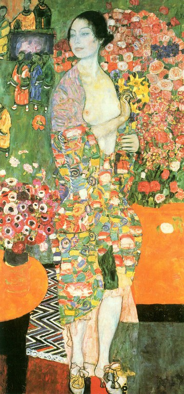 Gustav Klimt:  "Die Tänzerin, Ria Munk 2", 1916-18, Privatbesitz